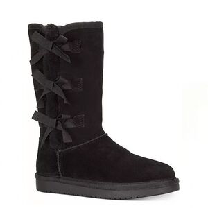 UGG Koolaburra Victoria Tall Boot Black 1 Big Kids Girls Winter Shoes